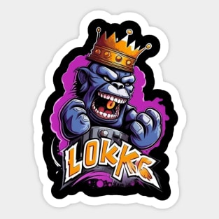 Crazy Cool Monkey Sticker